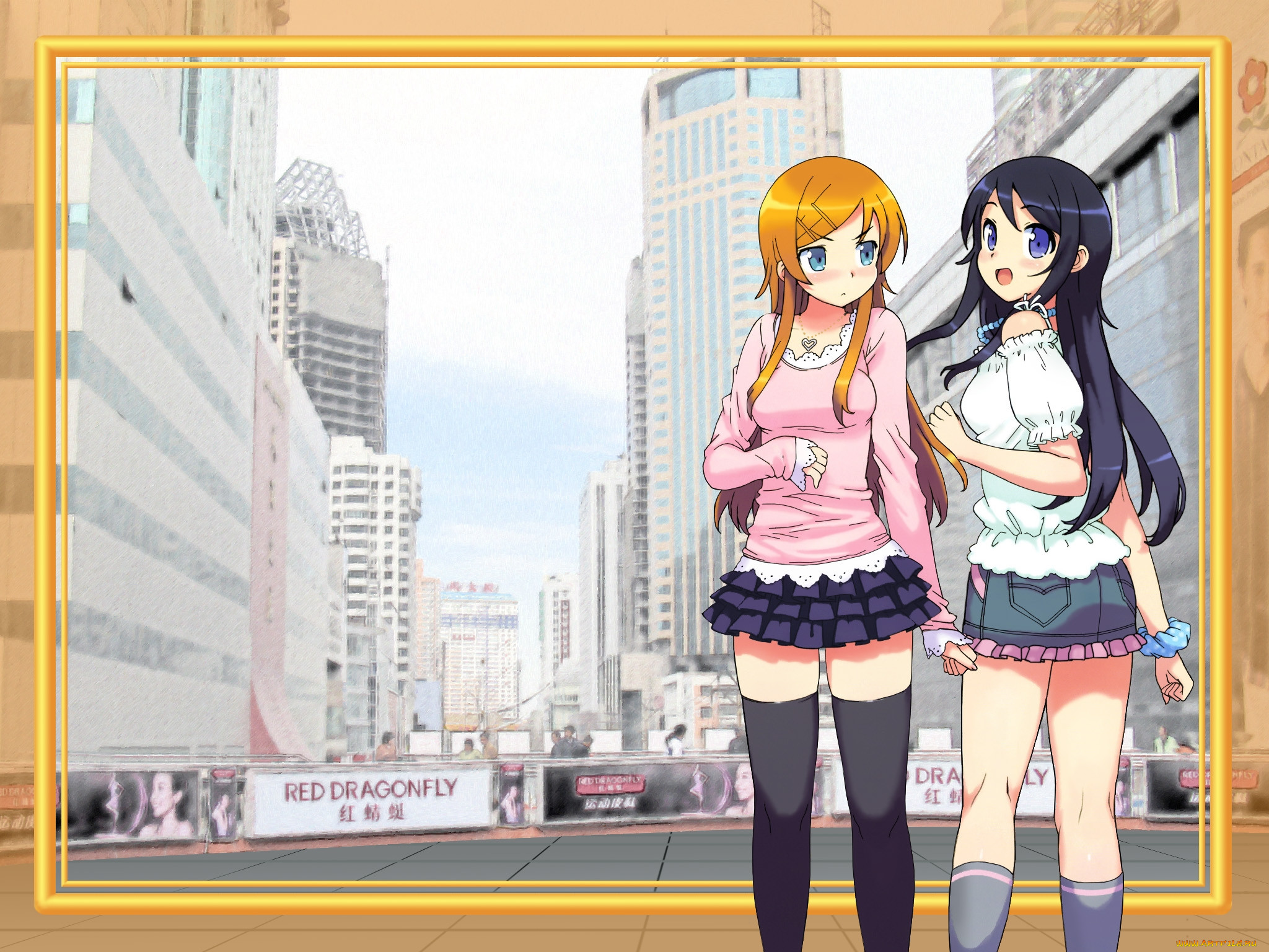 , oreimo, kousaka, kirino, aragaki, ayase